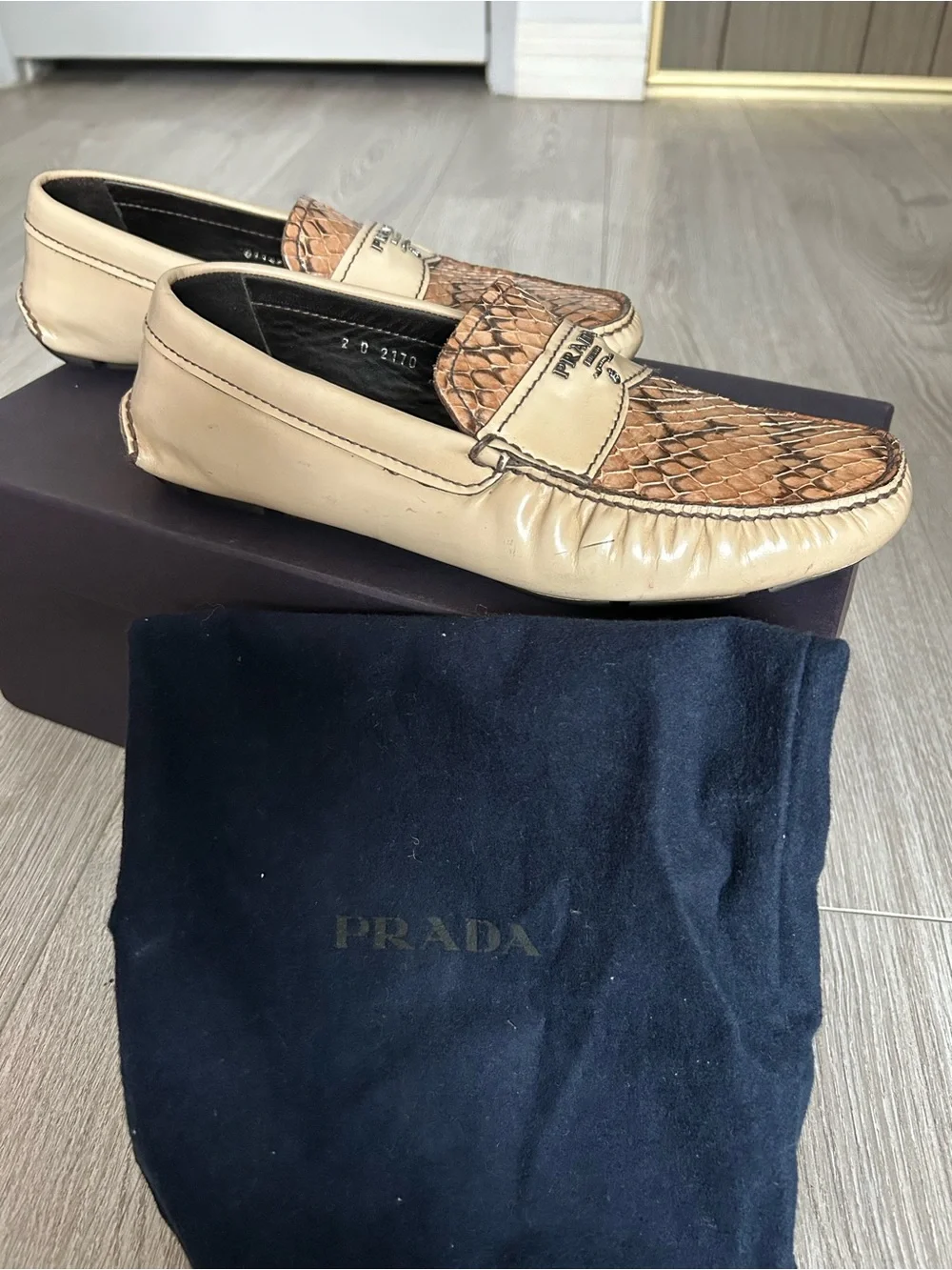 Prada men’s leather